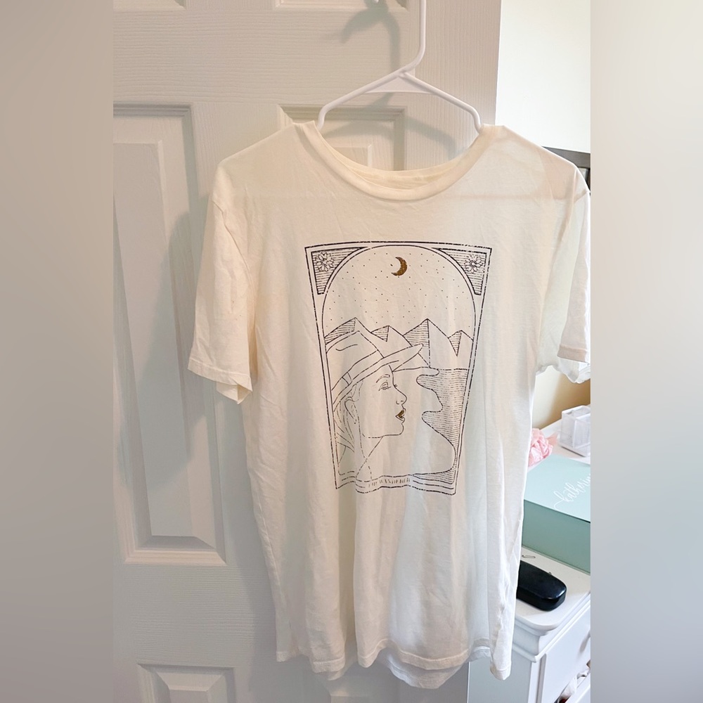 White adventure t shirt